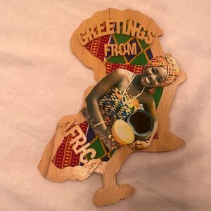Plaque Souvenir Wooden from Africa Travel Ghana